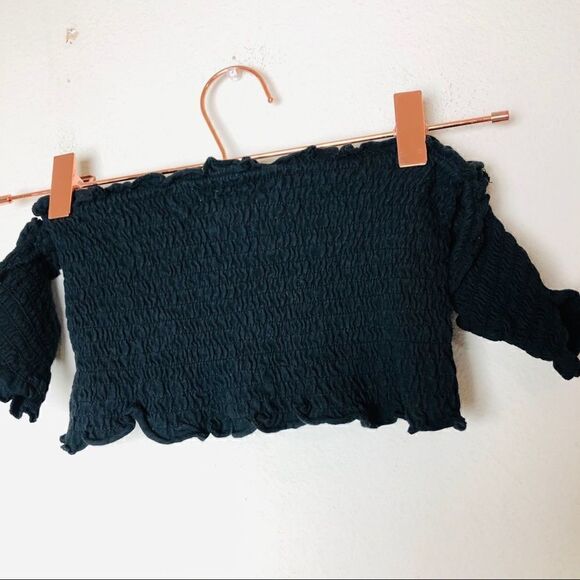 EUC Zara Trafaluc Ruched Crop Top Small - Picture 5 of 5